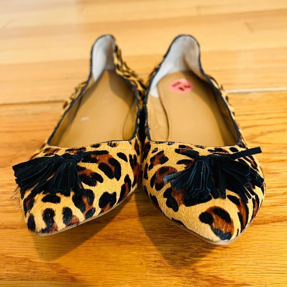 J. Crew Leopard Print Women's Flats Shoes Size 8.5 - Picture 8 of 10